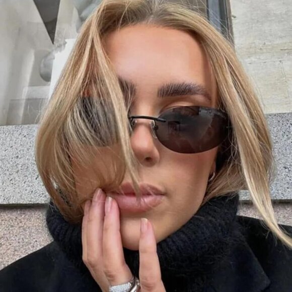 Retro Oval Sunglasses Unisex UV400 Protection Vintage 90s Streetwear